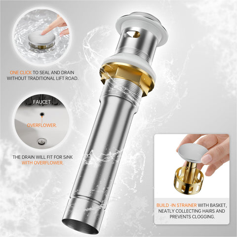 Phiestina lead-free NSF61 certified bathroom faucet for safe daily use