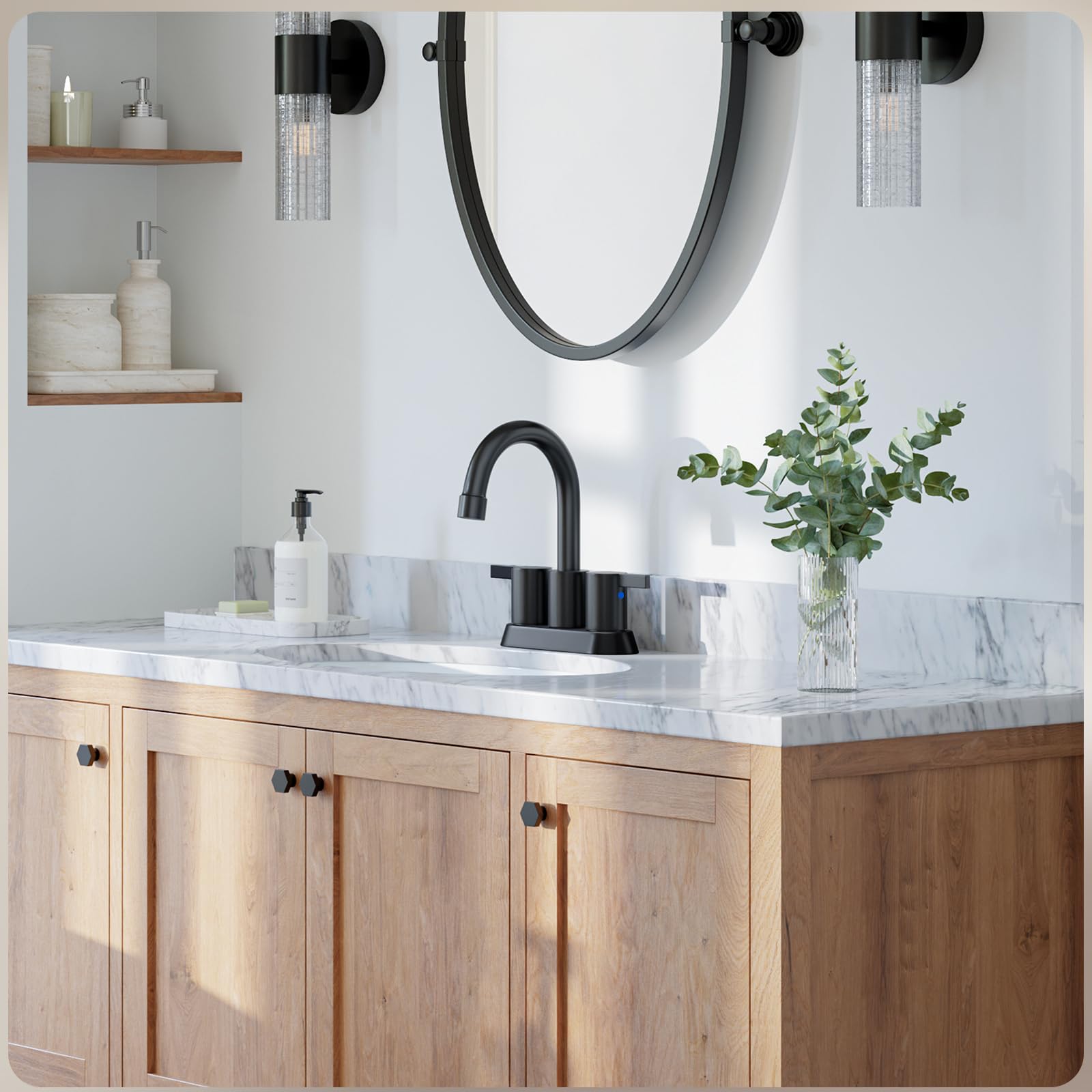 Phiestina BF015-1-MB compact rv-friendly faucet fits small spaces