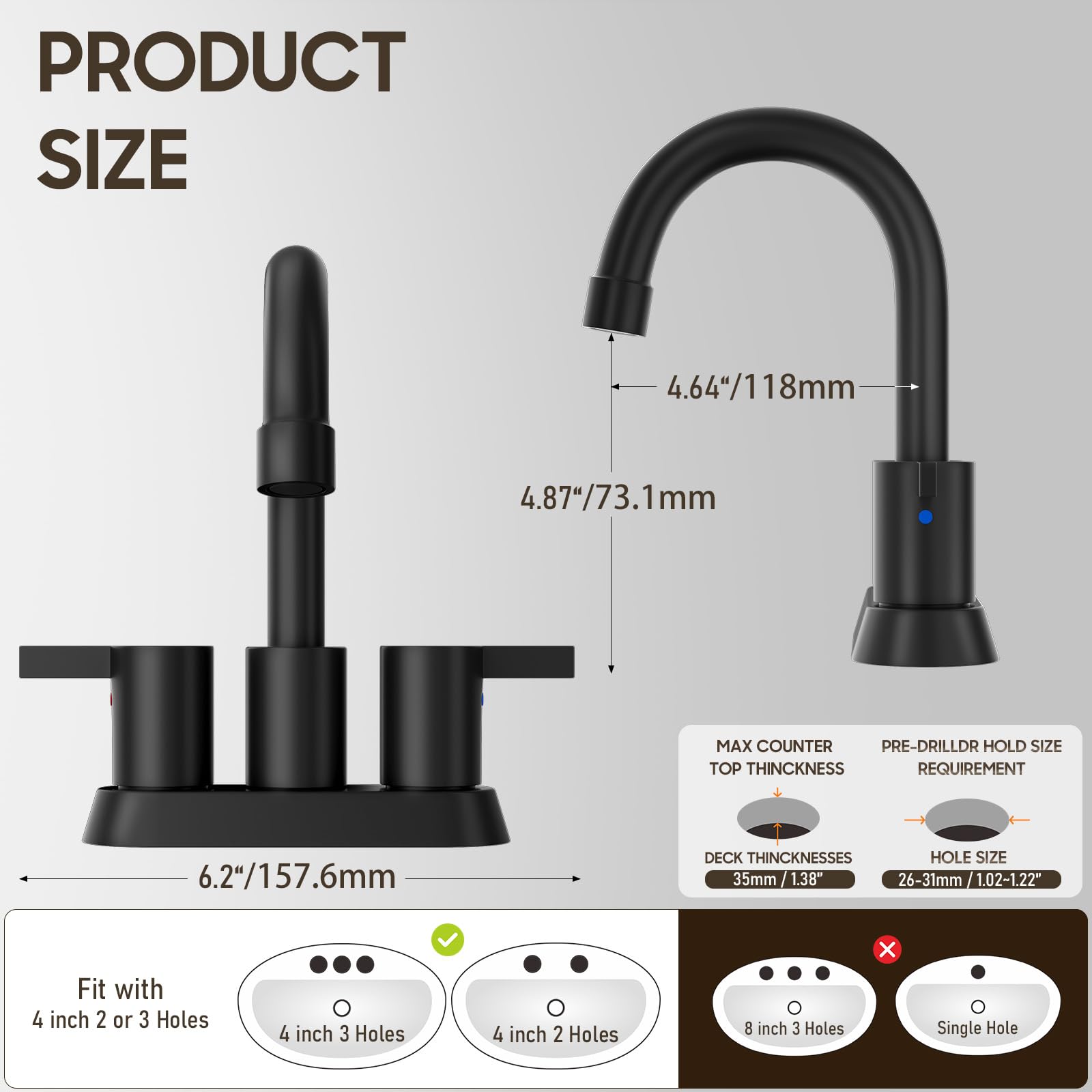 Phiestina BF015-1-MB lead-free NSF certified faucet for safe use