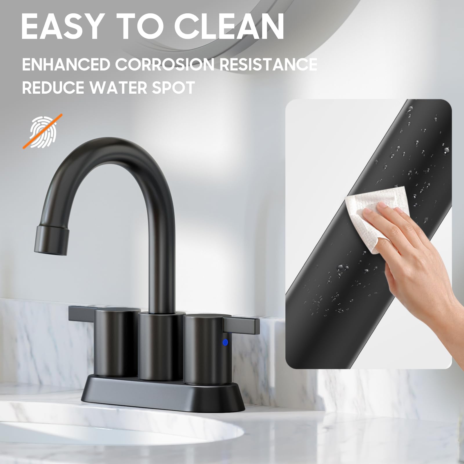 Phiestina BF015-1-MB installation fittings simplify DIY bathroom setup