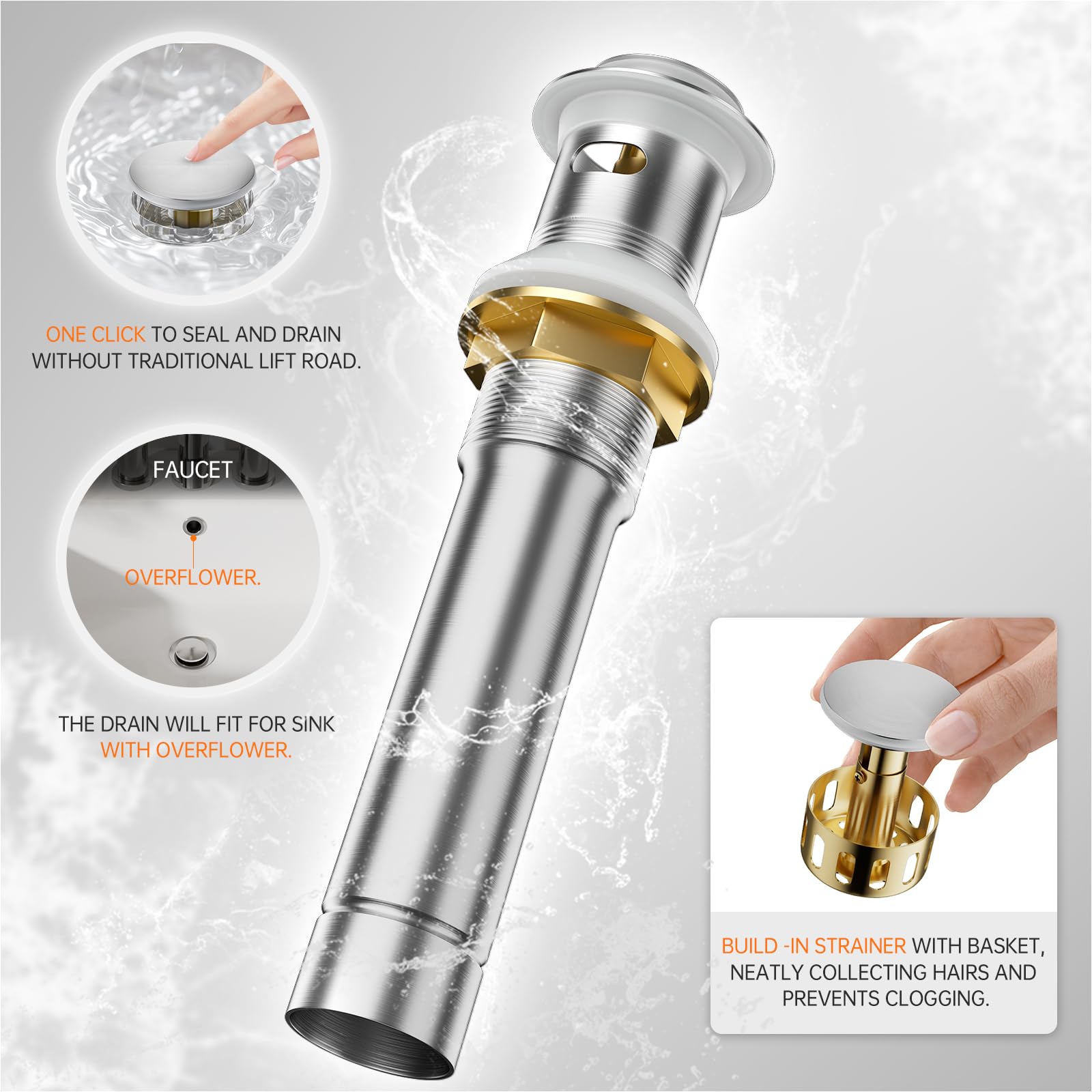 Phiestina nano-plated copper finish resists corrosion and cleans easily.