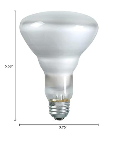 Philips 65W BR-30 indoor flood bulb in a kitchen setting, dimmable for ambiance.