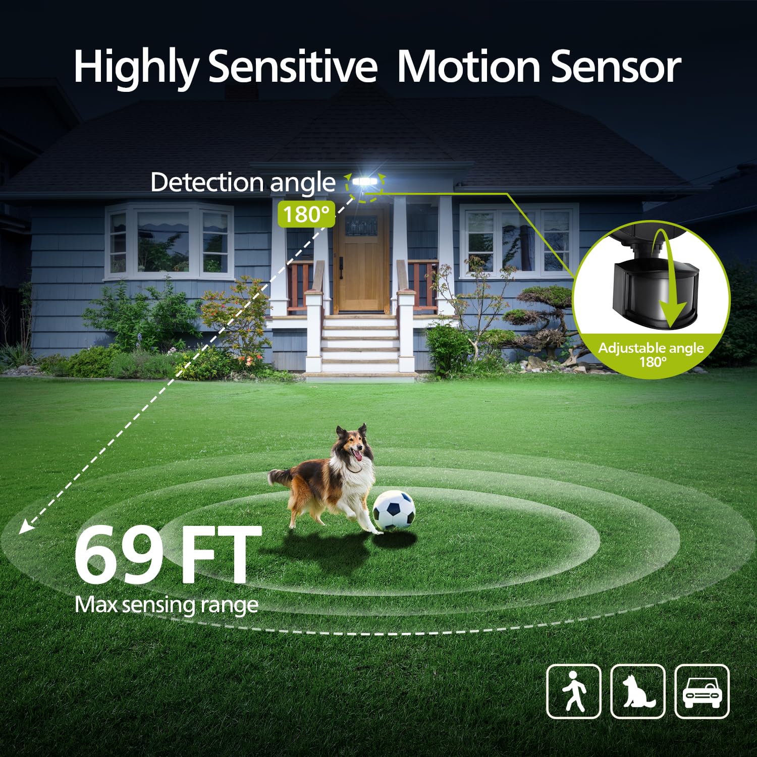 Philips dusk-to-dawn mode provides automatic night lighting.