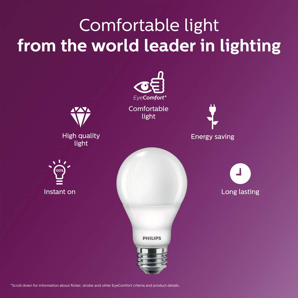Philips A19 800-lumen bulb saves energy with bright, efficient light