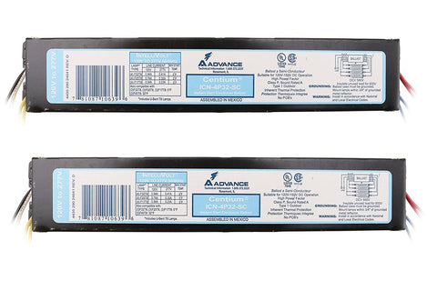 Philips Advance ICN4P32N ballast for four-lamp T8, 120/277V, energy-efficient lighting