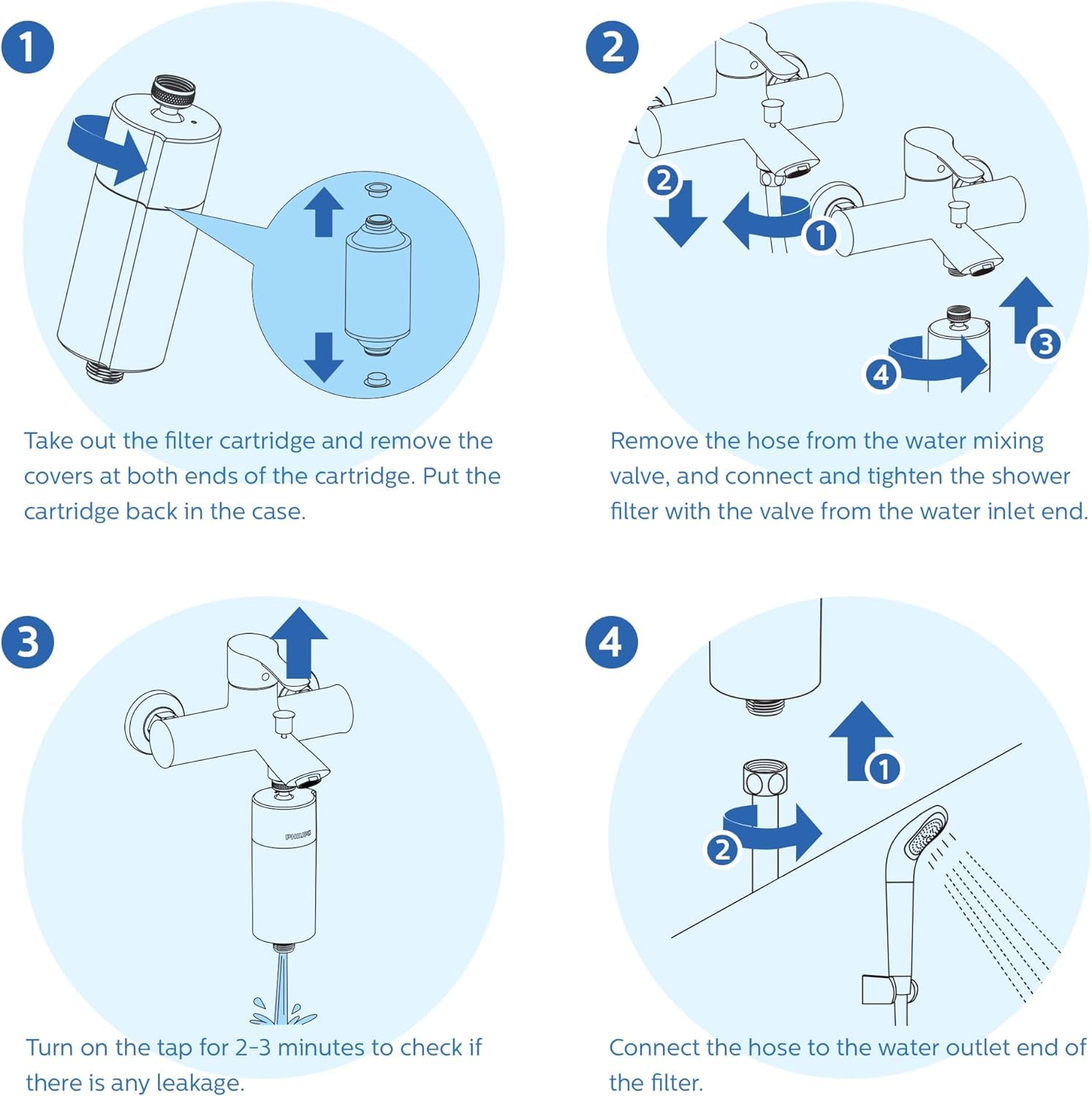 Anti-scald material detail supports safe hot and cold showers.