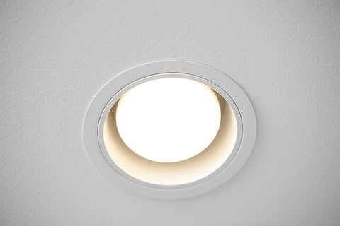 Philips BR30 soft white glow with 2700K color temperature for calm ambience.
