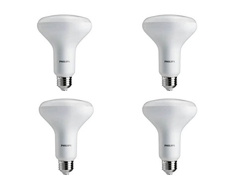Philips BR30 LED bulb in recessed can light, delivering soft ambient illumination.