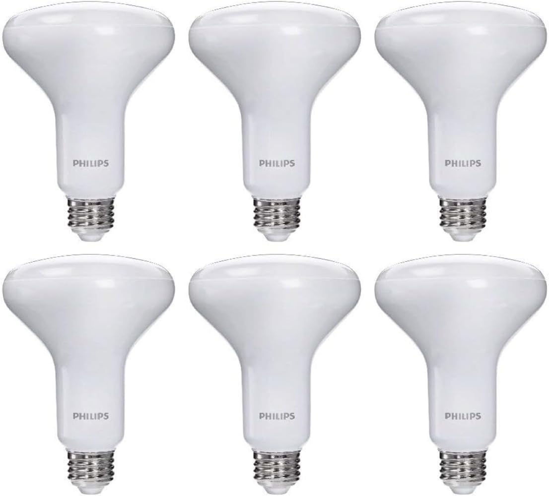 Philips BR30 LED soft white 650-lumen bulb for cozy, energy-efficient lighting.