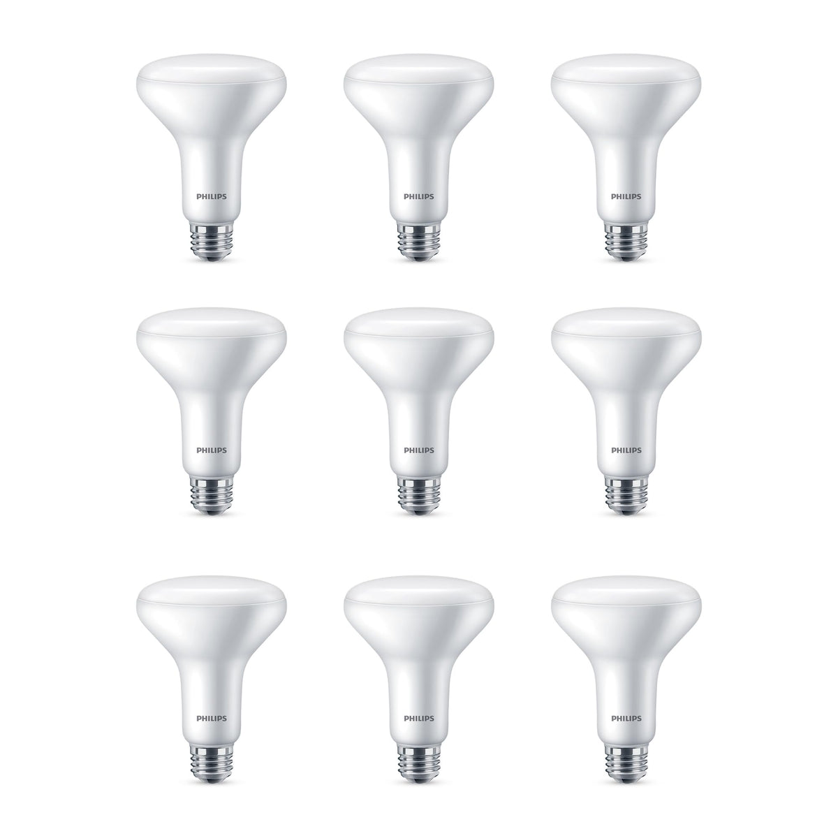 Philips BR30 warm glow dimmable indoor bulb for cozy, eye friendly lighting.