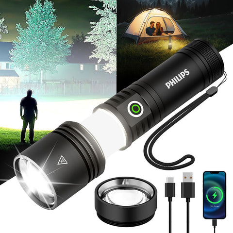 Philips durable aluminum body with water resistance for outdoor use