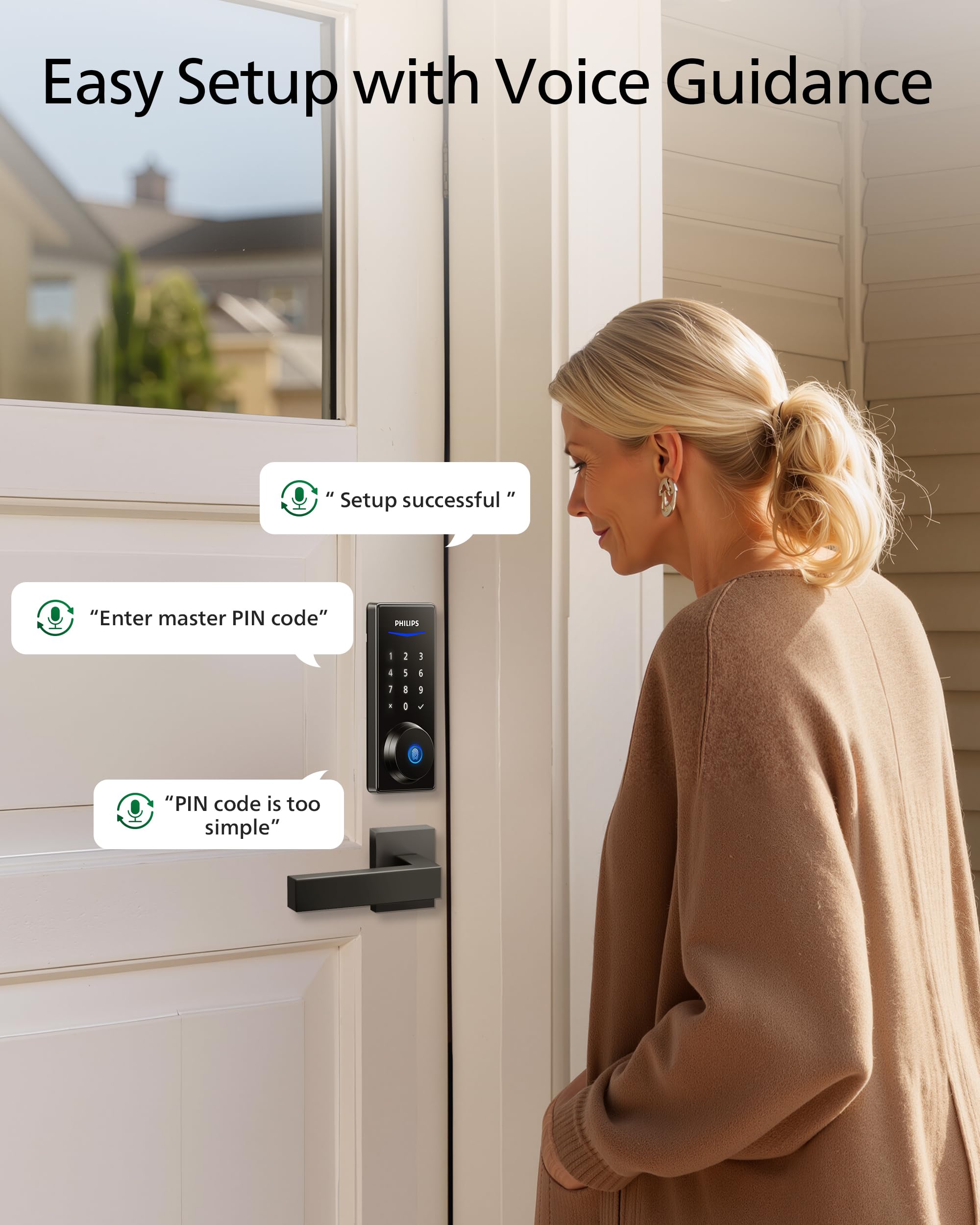 Philips easy install graphics showing screwdriver-based mounting
