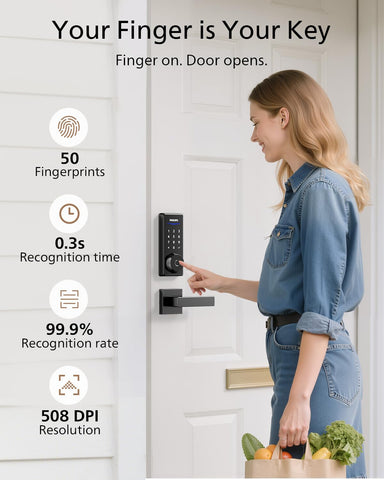 Philips fingerprint lock app control screen enables remote access management.