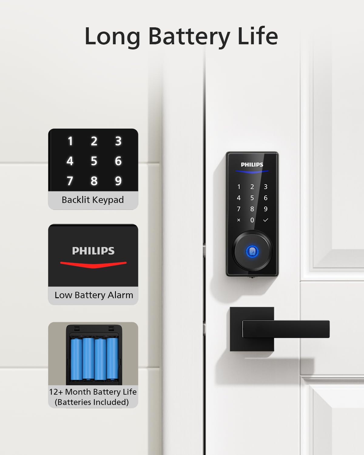 Easy DIY installation of Philips front door lock set