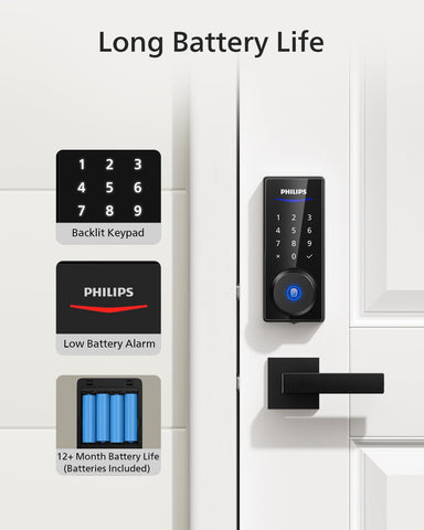 Easy DIY installation of Philips front door lock set