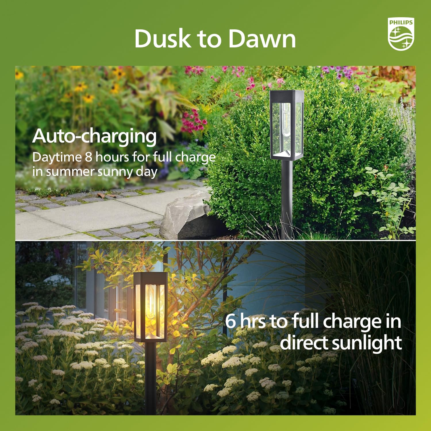 Philips garden pathway light brightening night entrances