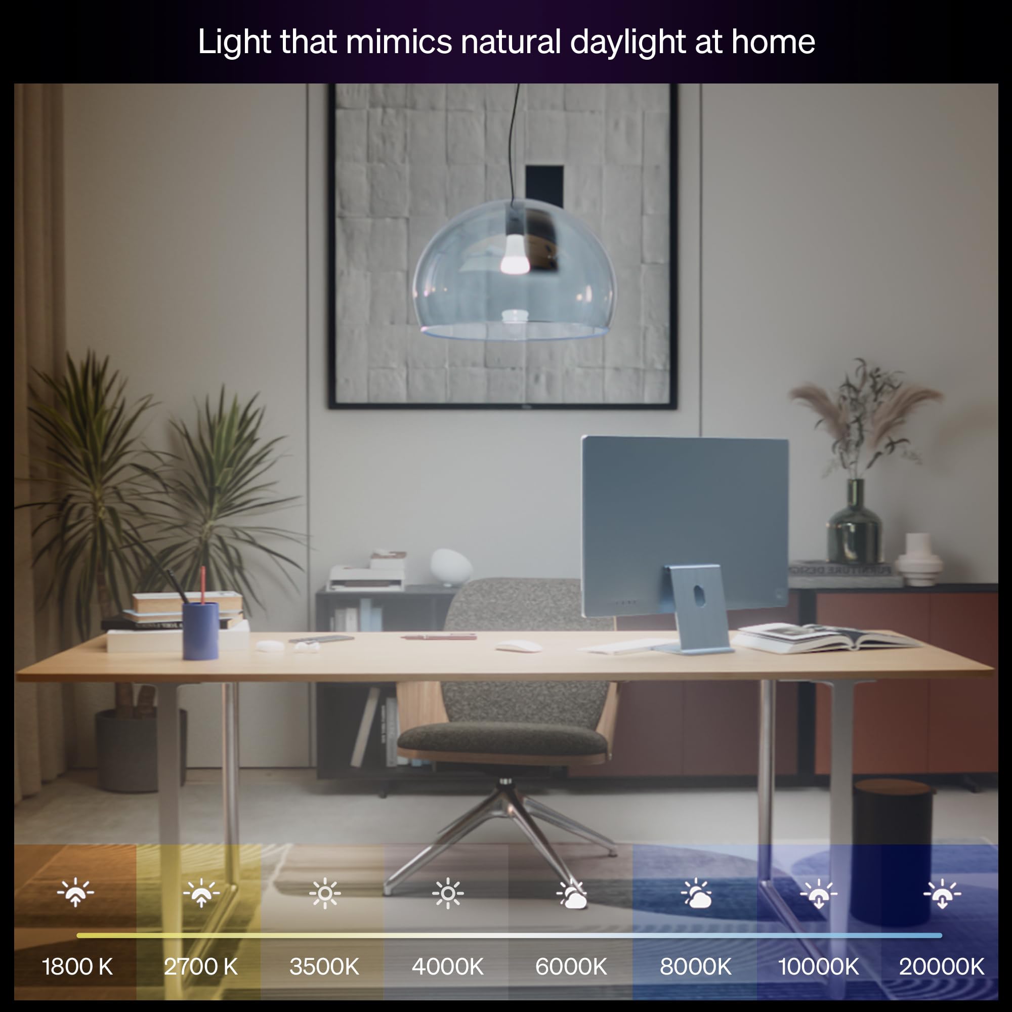 Philips Hue 810-lumen brightness in a living space