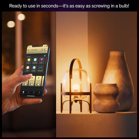 Hue app controlling lighting remotely for convenience