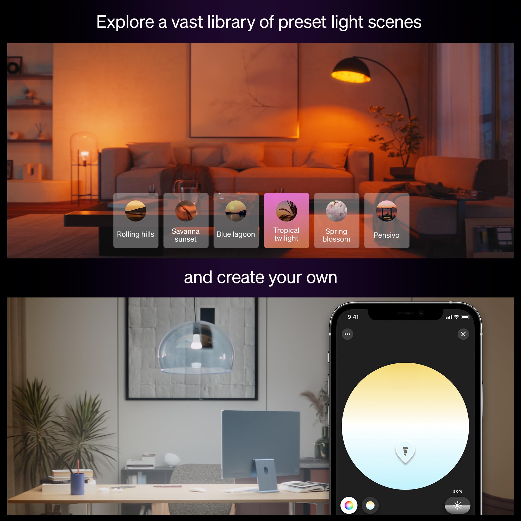 Hue Bridge compatibility enabling voice assistant control