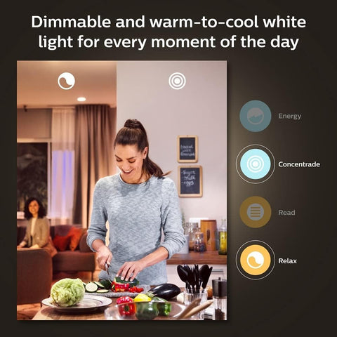 Philips Hue Bridge hub centralizes automation for reliable smart lighting.