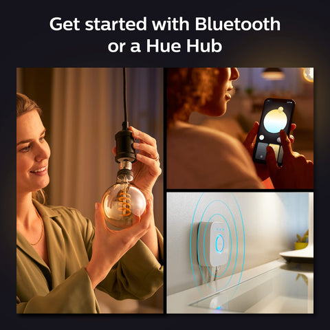Philips Hue bridge not included image highlighting simple expansion with hub.