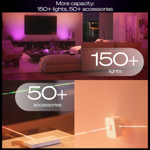 Philips Hue Bridge Pro migration expansion supports growing smart homes.