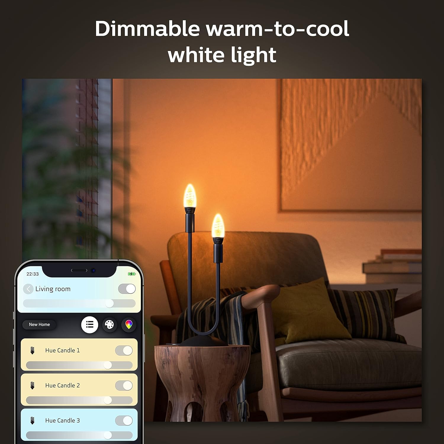 Philips Hue Bridge setup illustration highlighting automations and remote control.