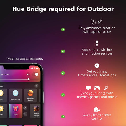 Calla path light displaying color options for outdoor ambiance