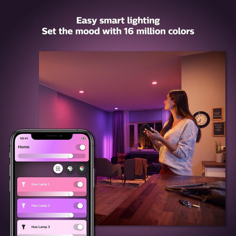 Dynamic light effects demonstrating mood lighting options