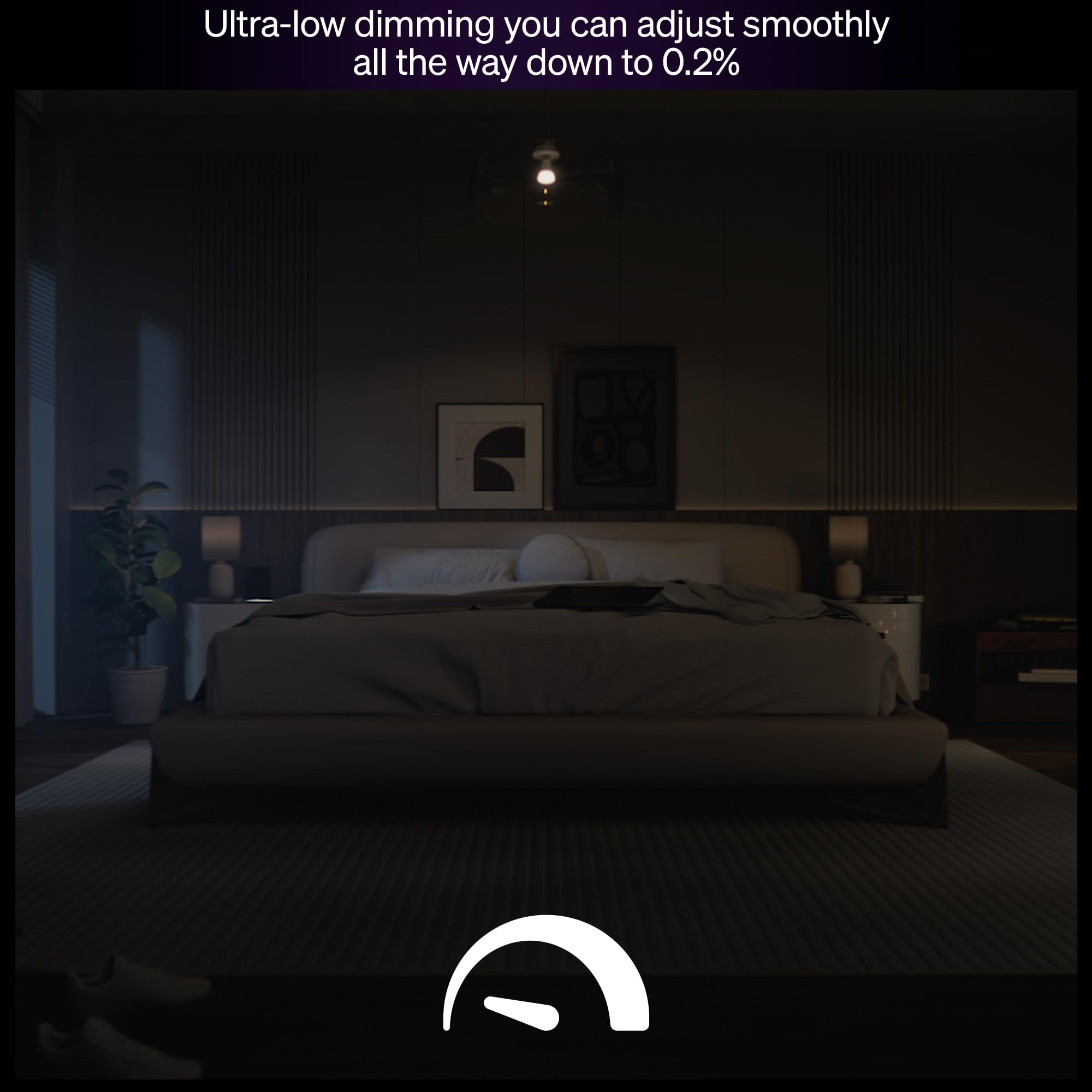 Philips Hue dimmable feature enabling precise mood lighting