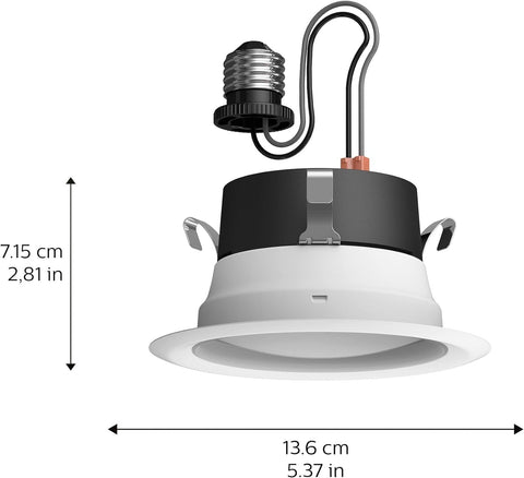 Philips Hue downlight color spectrum showing millions of colors for mood settings.