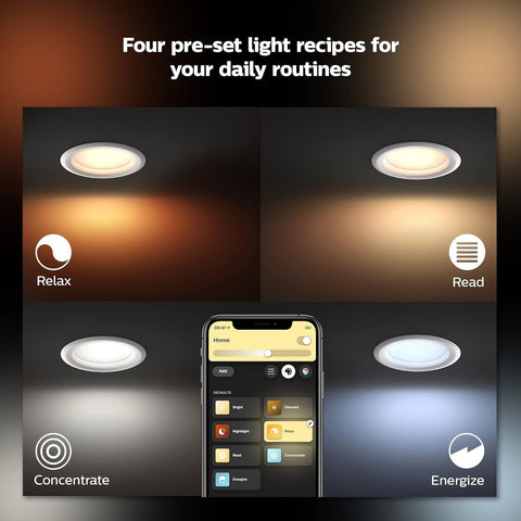 Philips Hue downlights voice control with Alexa and Google Assistant