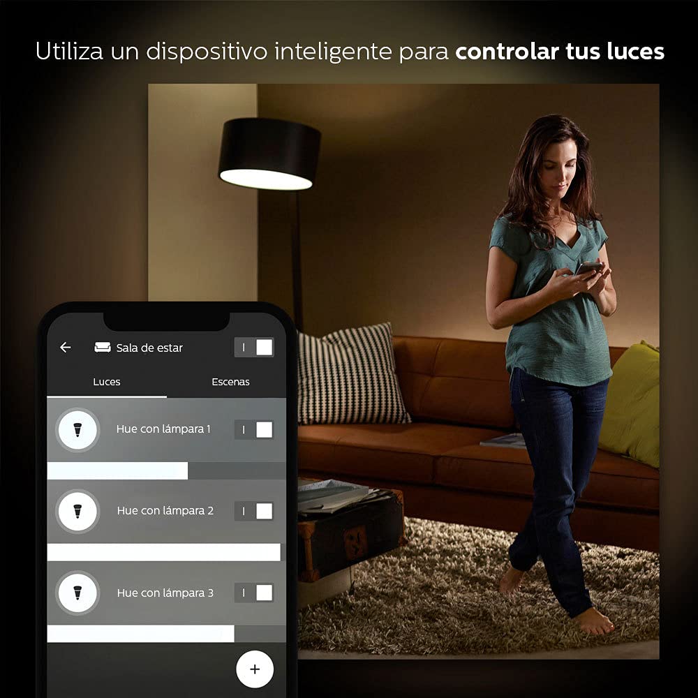 Philips Hue graphic shows fifty thousand shades white range for mood customization