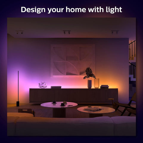 Philips Hue flexible corner bend makes routing around furniture easy