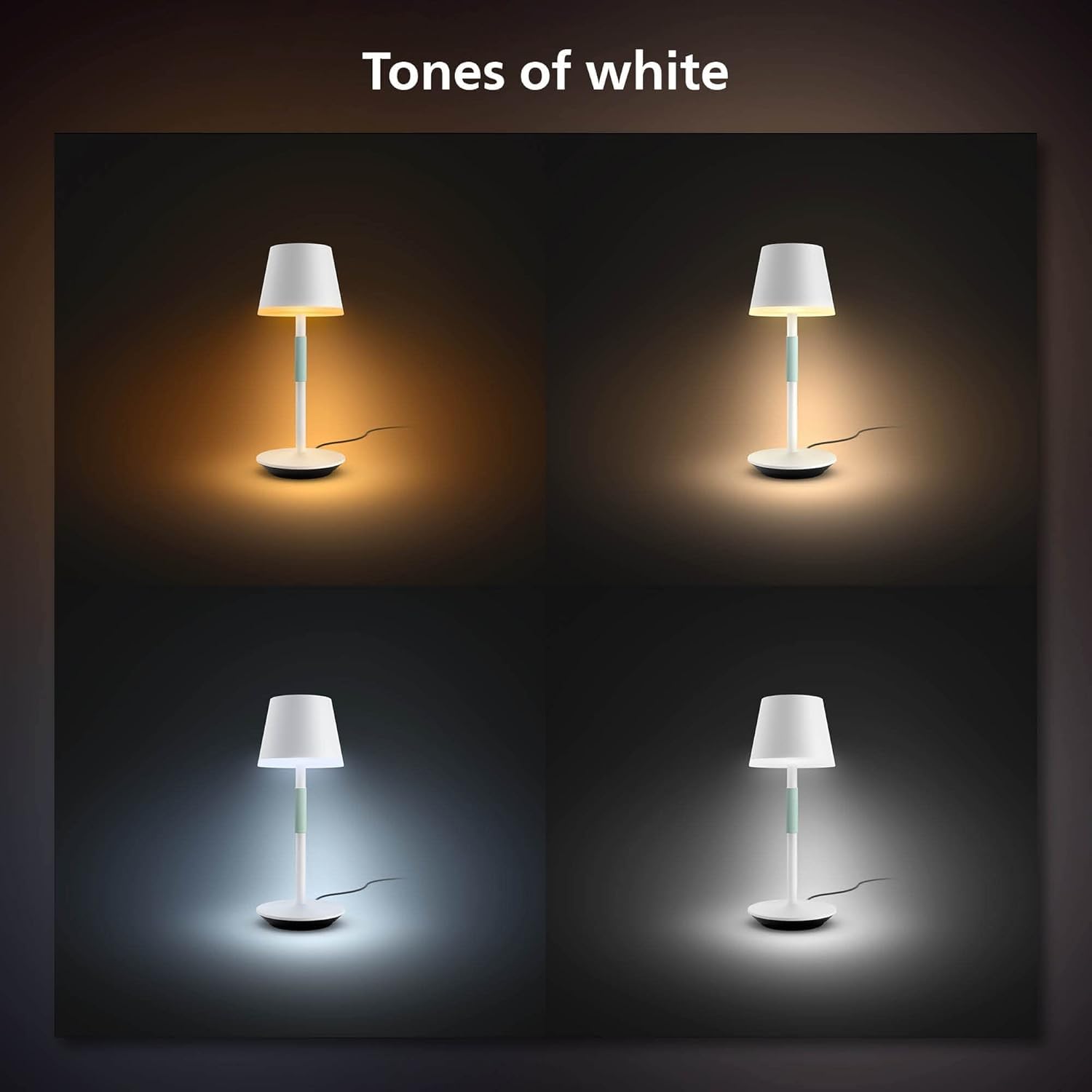IP54-rated Philips Hue Go protects against dust and splashes