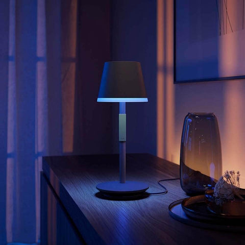 Philips Hue Go handheld with silicone grip for easy transport