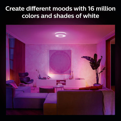 Philips Hue Infuse ceiling light casts glow upward and downward