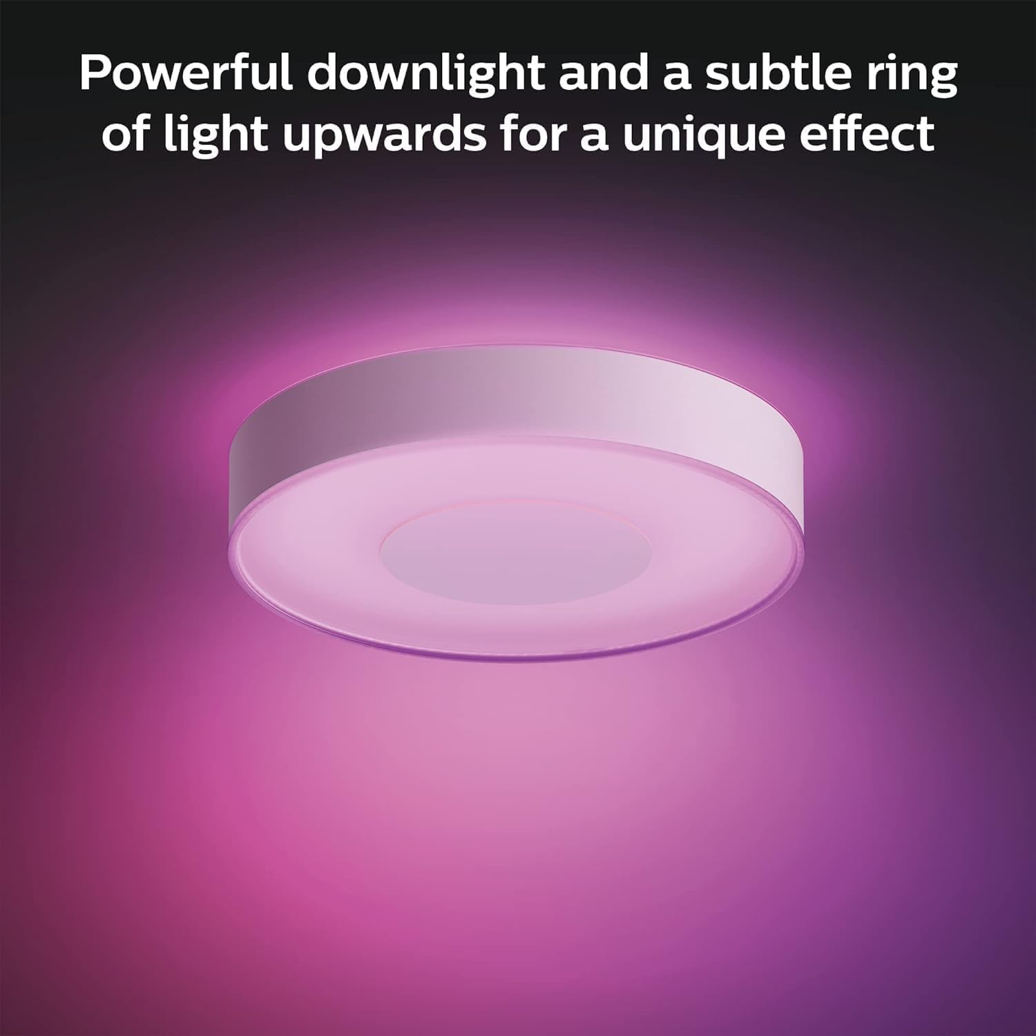 Philips Hue Infuse dynamic light effects create subtle mood shifts