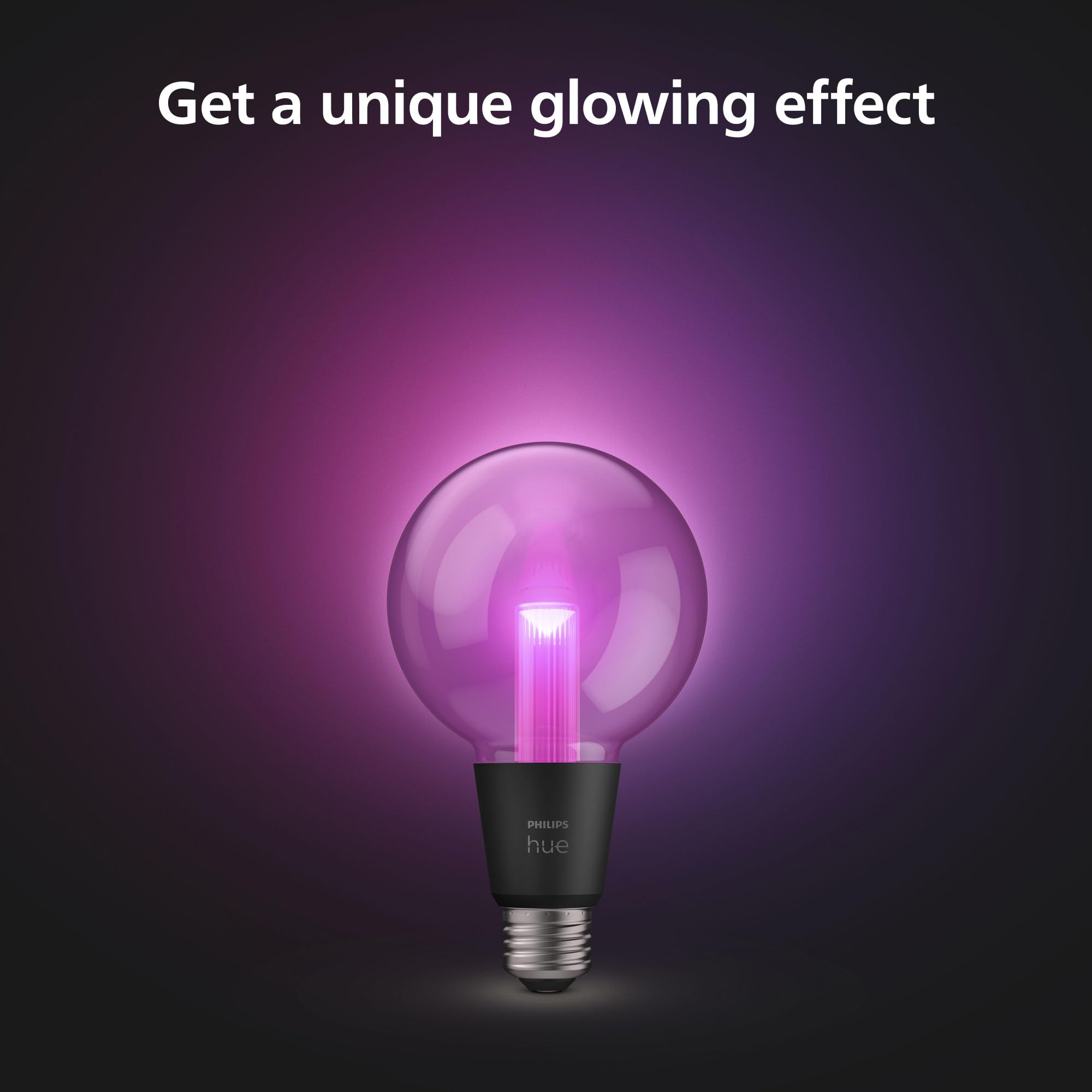 Philips Hue Lightguide inner tube design creates an ethereal glow for living spaces.