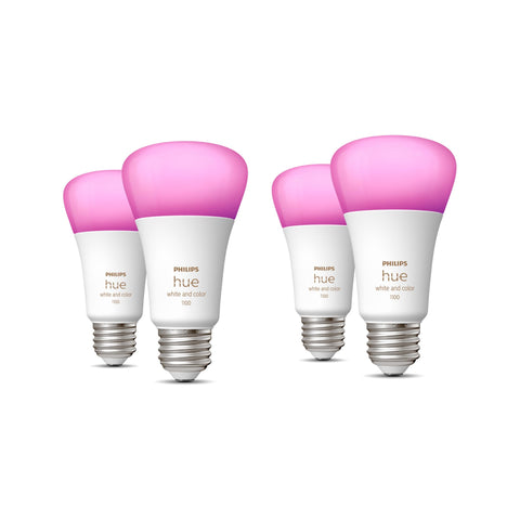 Philips Hue mood lighting supports movies, dinners, and relaxation with vibrant colors.