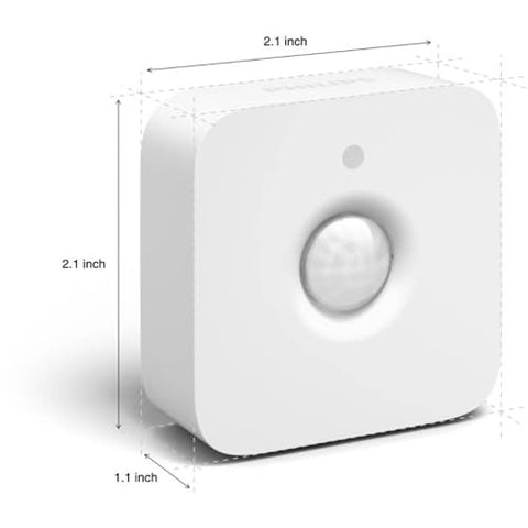 Philips Hue Motion Sensor in-use hallway providing hands-free lighting