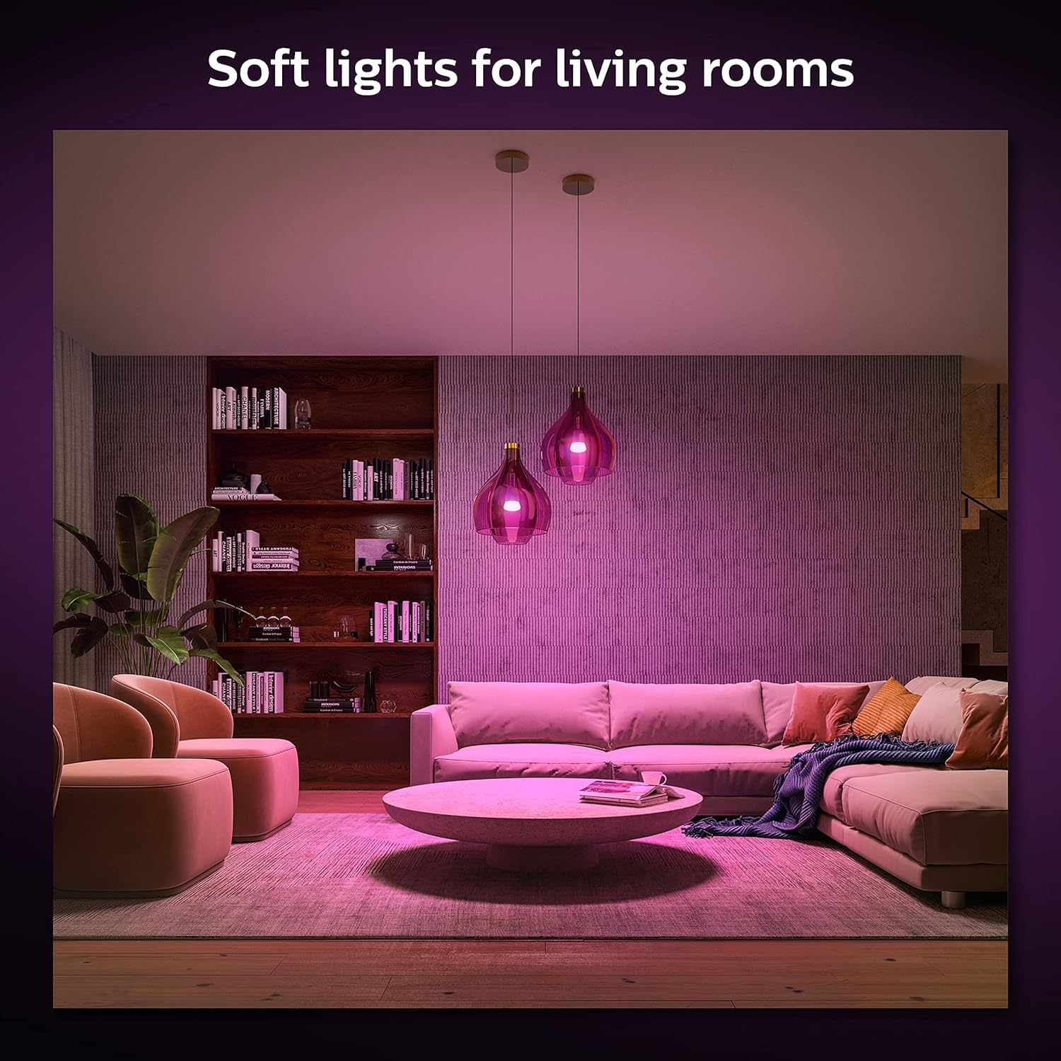 Philips Hue presets A19 bulb offers natural sun-like lighting scenes.