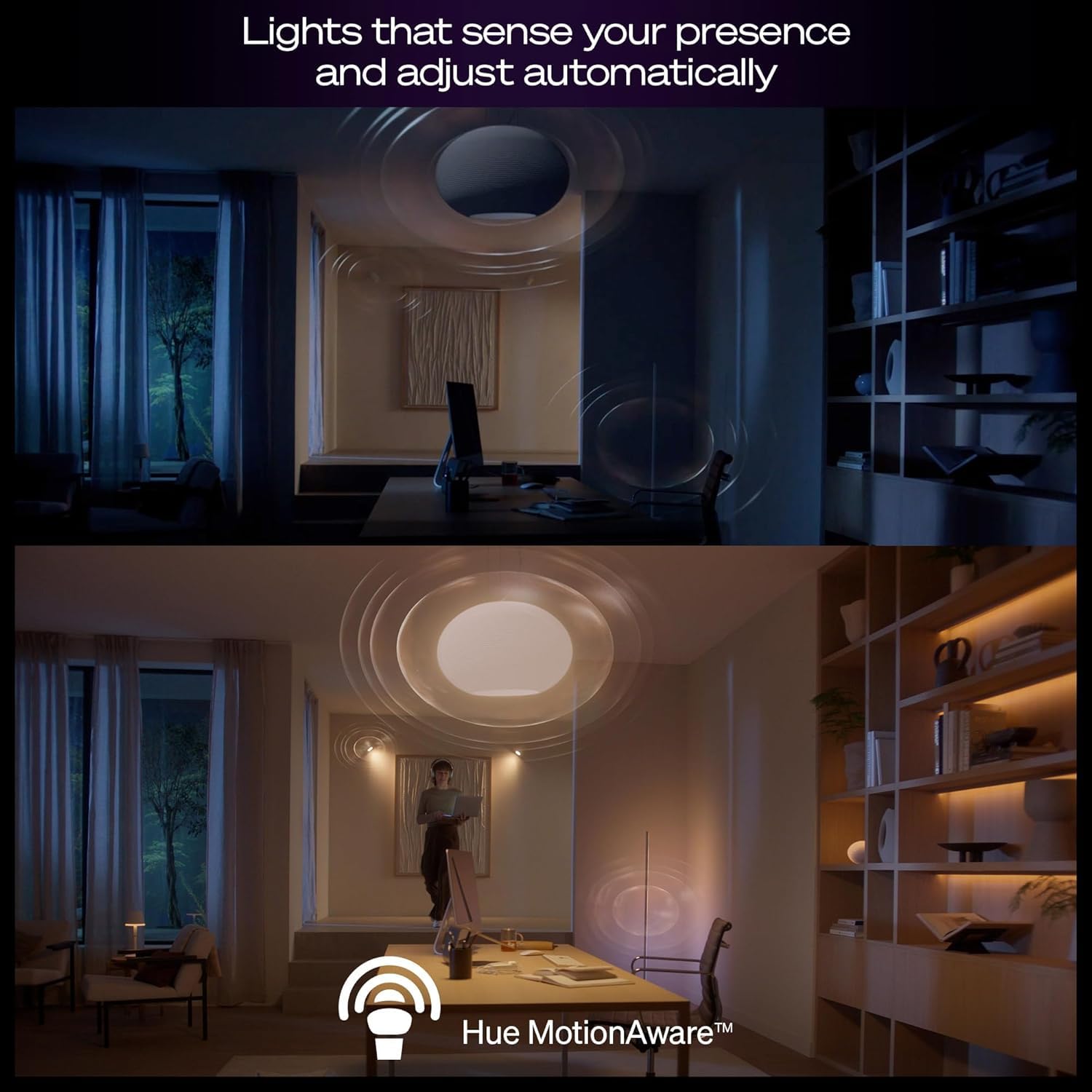 Philips Hue security integration capabilities with compatible hubs.