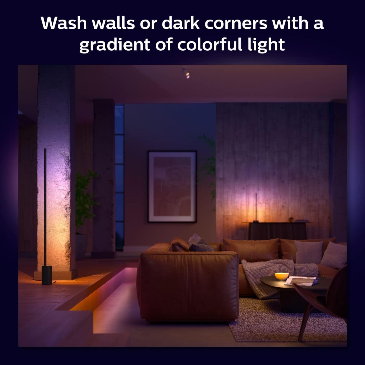 Philips Hue Signe floor lamp ready to pair with Hue Bridge