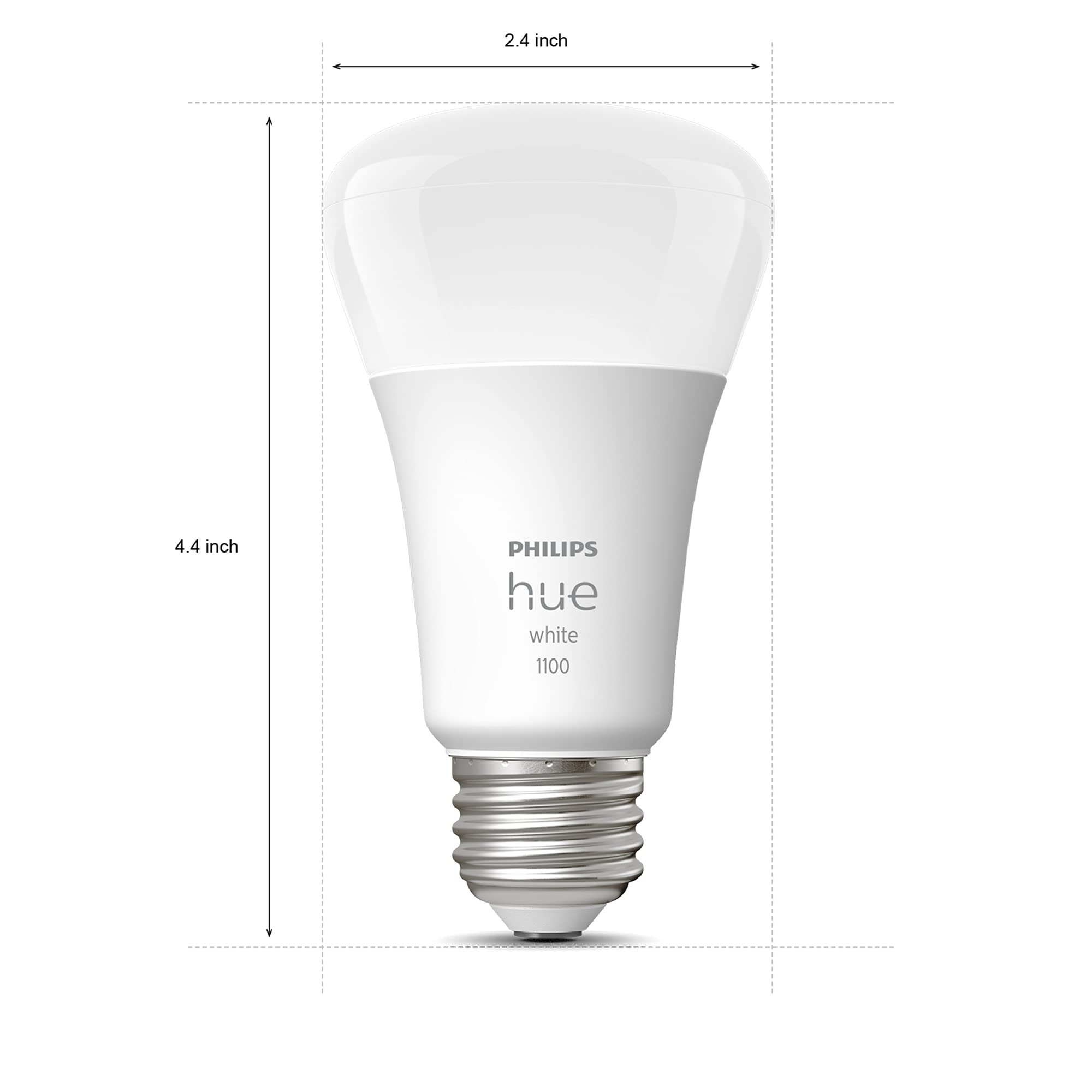 Philips Hue 2-pack in living room ambiance—adjustable brightness.