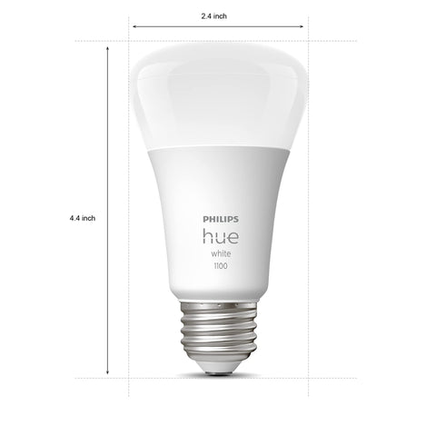 Philips Hue 2-pack in living room ambiance—adjustable brightness.