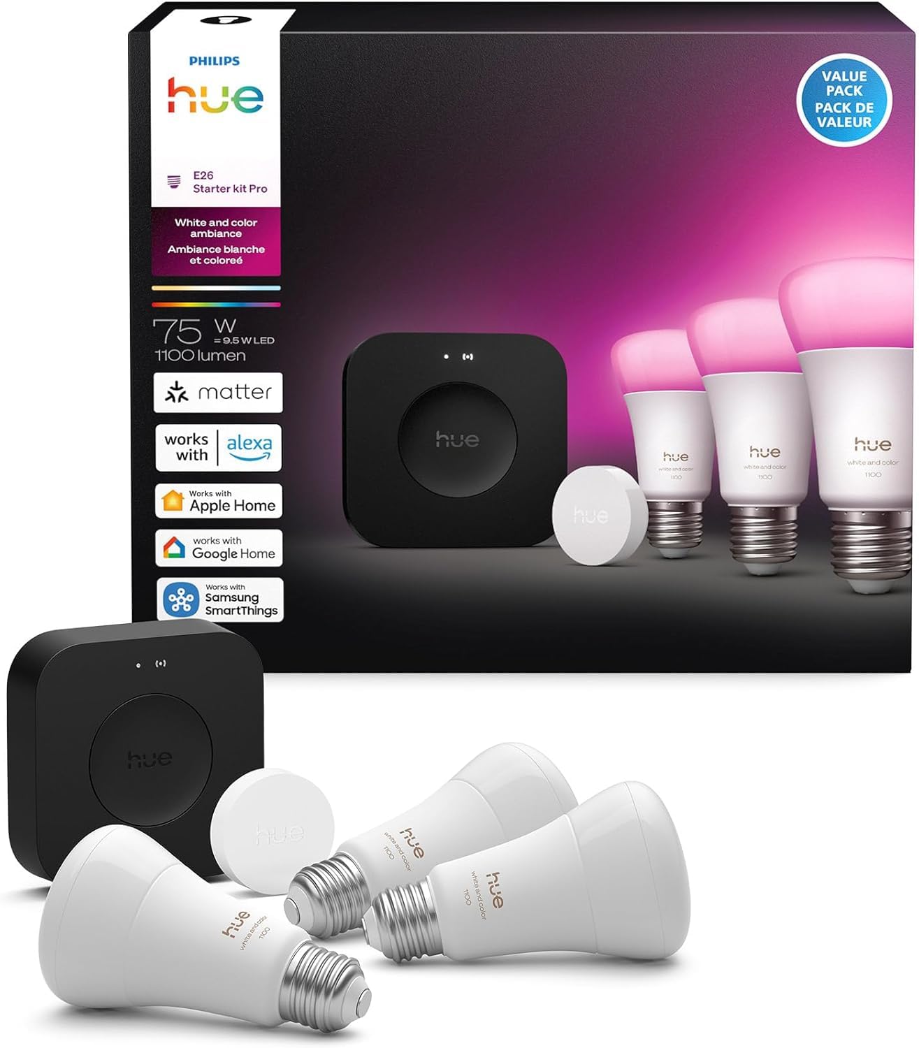 Philips Hue Smart Button closeup for instant scene control.