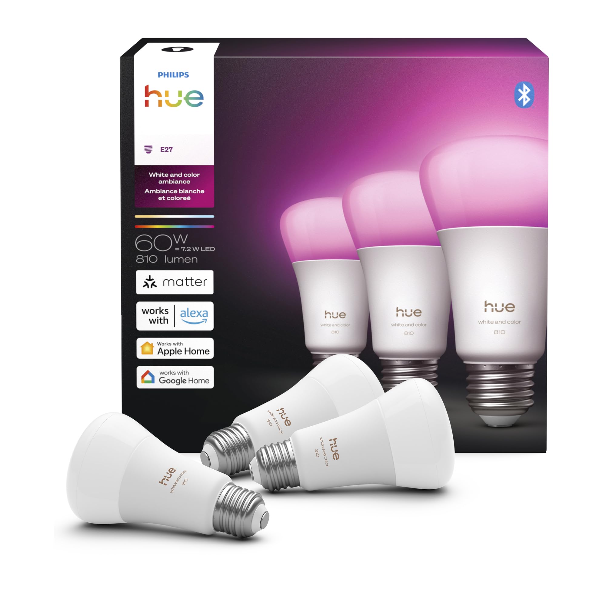 Philips Hue smart LED A19 bulb appearance for modern fixtures and rooms