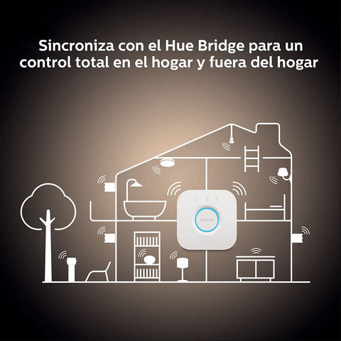 Philips Hue smart light app control screen for quick setup