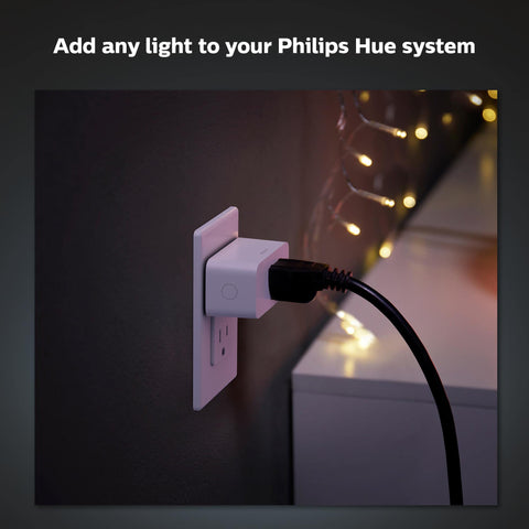 Philips Hue Smart Plug and Hue Bridge enabling automations and remote control